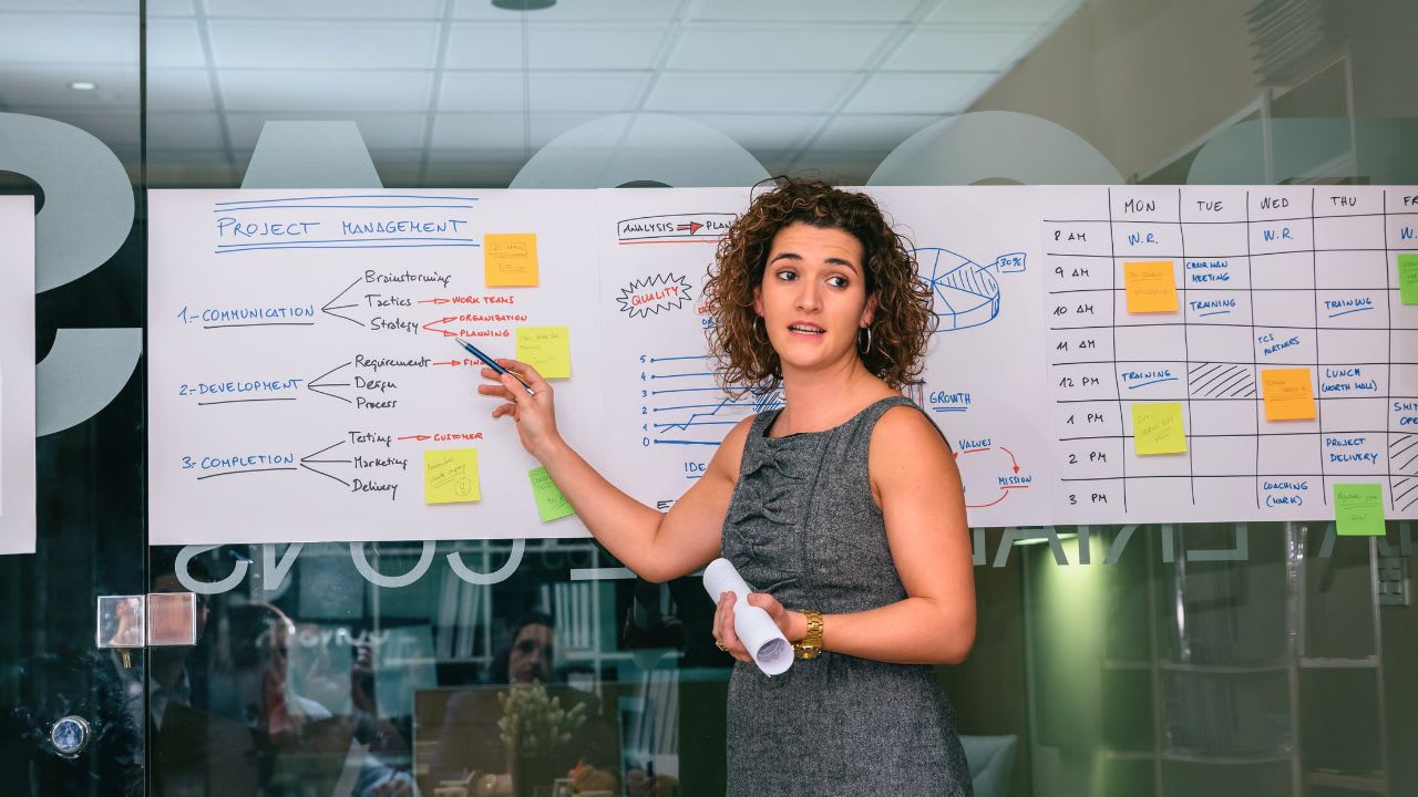 Project manager using the agile methodology